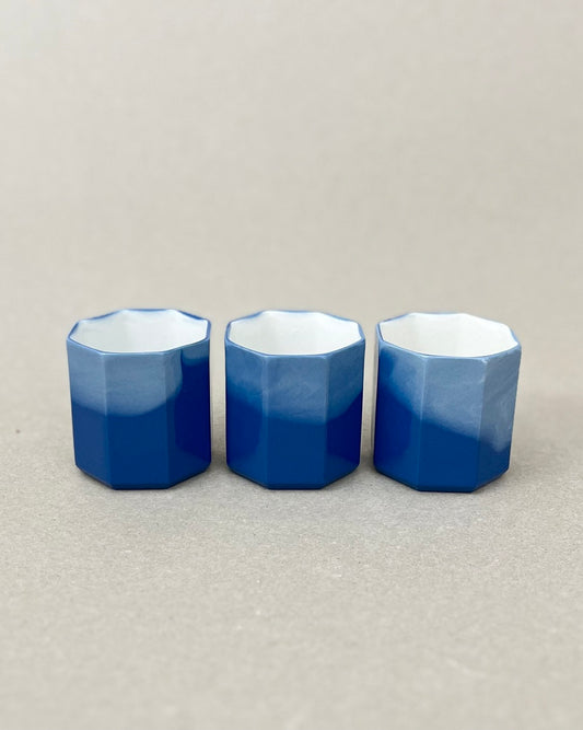 Tasse Expresso en porcelaine faite à la main - "La Part du Voyageur" - Point du jour