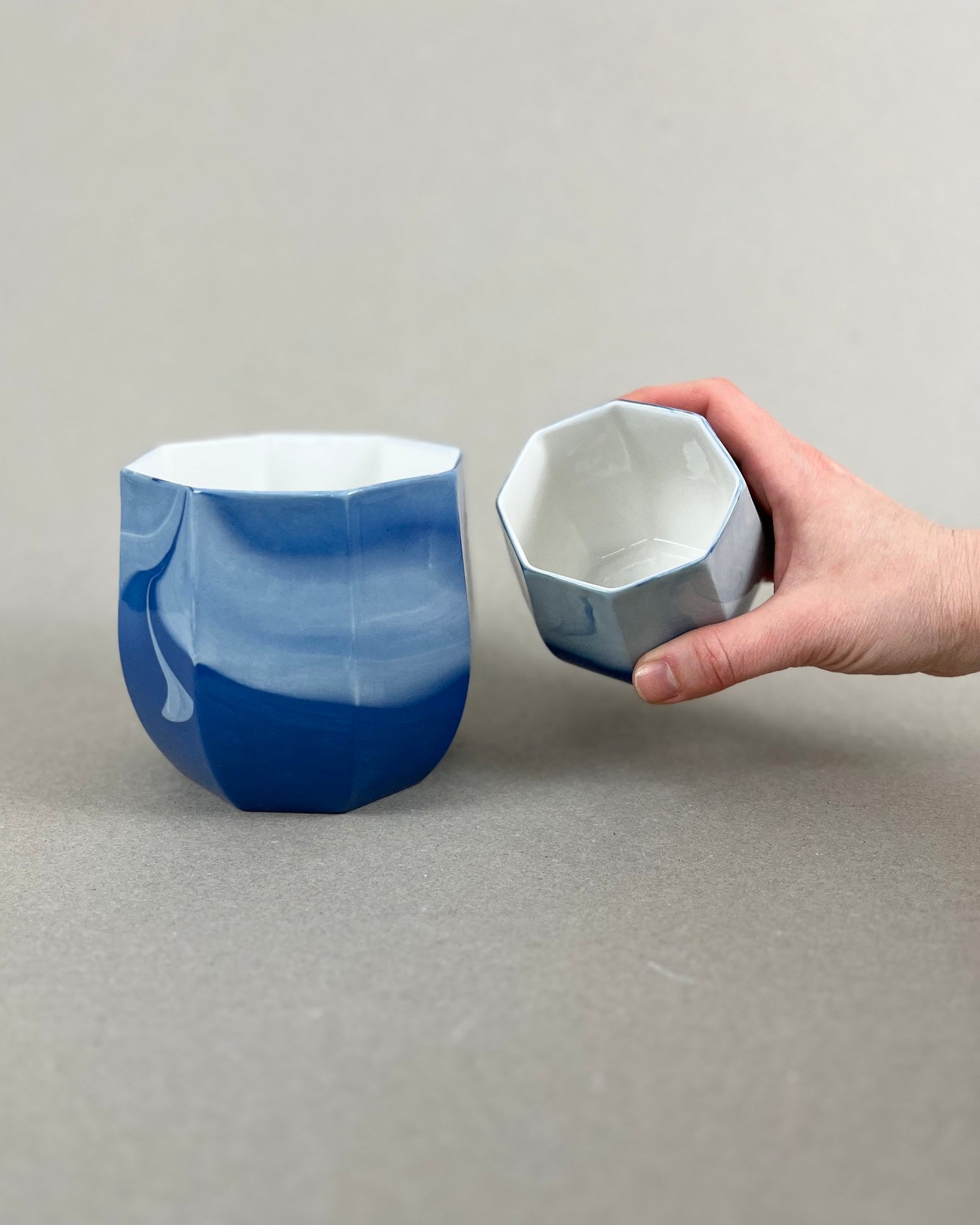 Cache-pot en porcelaine grande taille - Point du jour