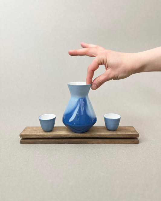 Set carafe à saké, « Doux breuvage » et ses deux verres