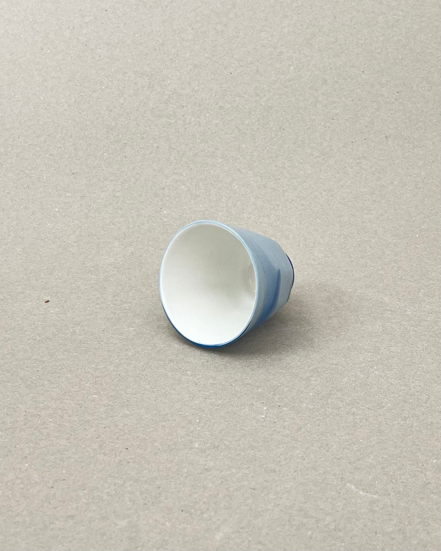Petite tasse à café en porcelaine - "Matins éternels" - Point du jour