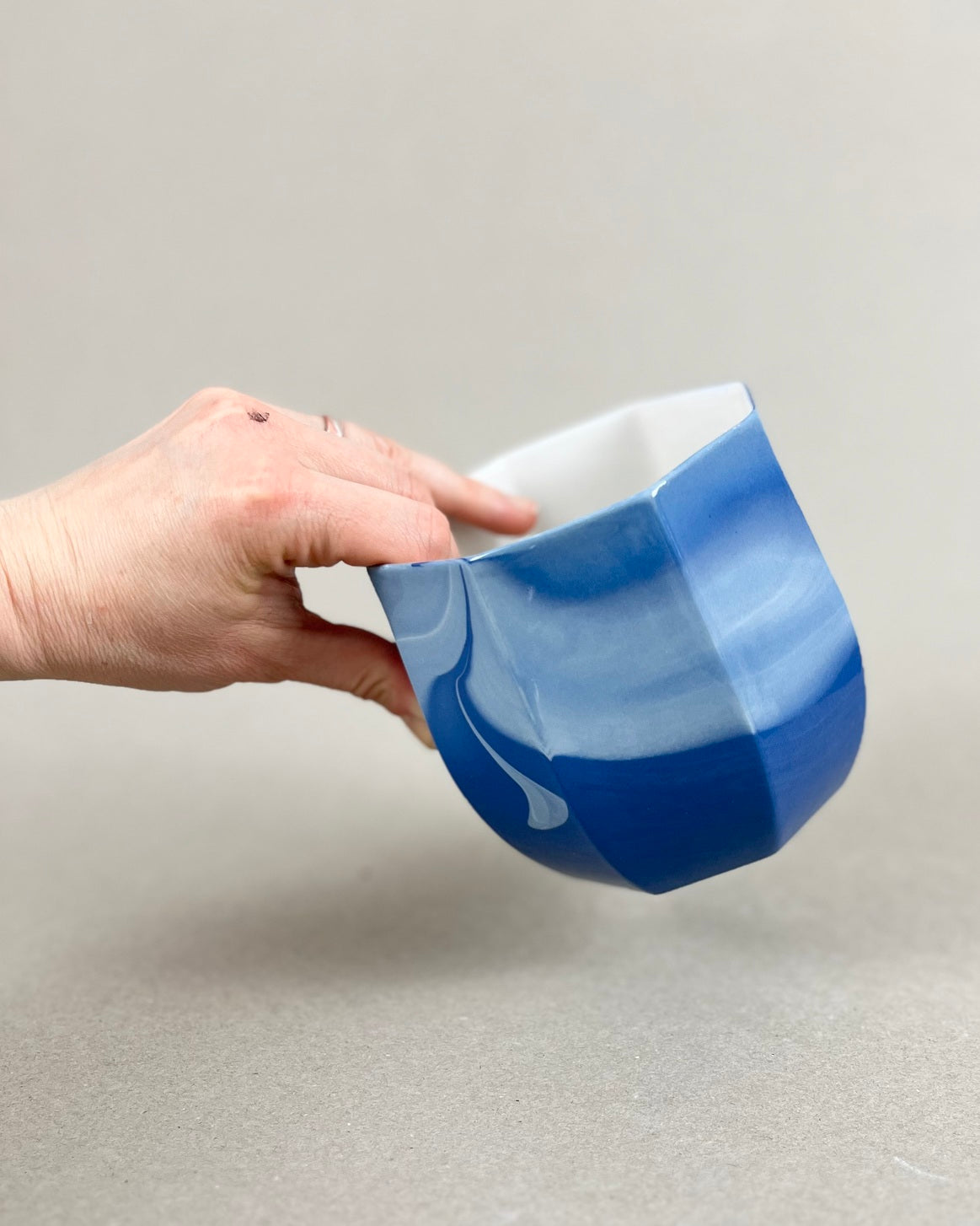 Cache-pot en porcelaine grande taille - Point du jour