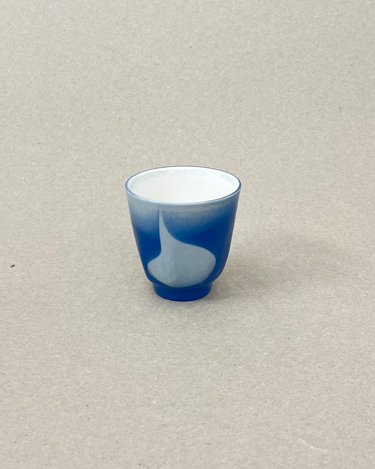 Petite tasse à café en porcelaine - "Matins éternels" - Point du jour