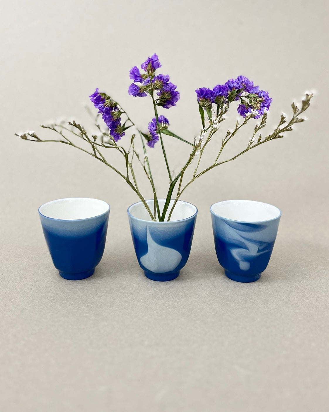 Petite tasse à café en porcelaine - "Matins éternels" - Point du jour