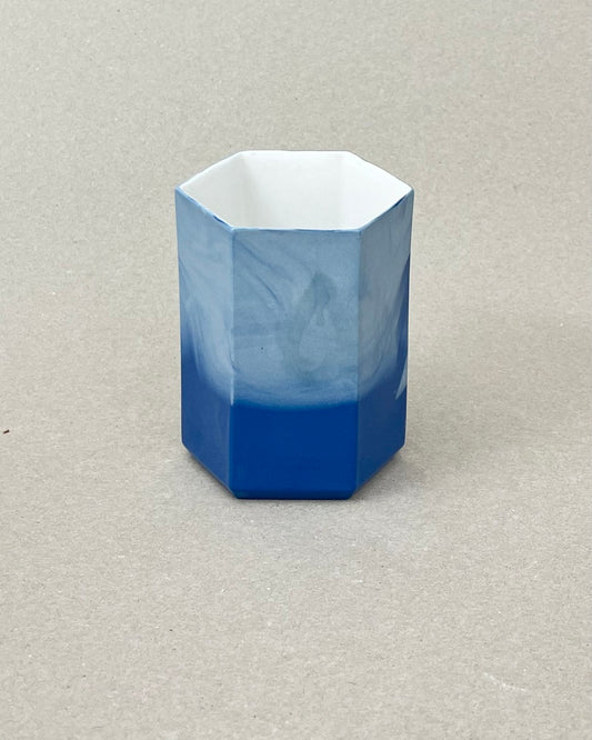 Pot à brosse-à-dent en porcelaine - "Histoire d'eau" - Point du jour