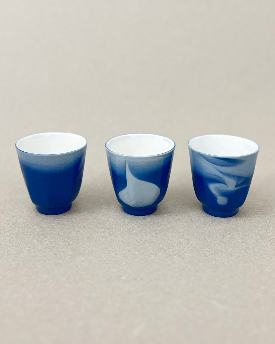 Petite tasse à café en porcelaine - "Matins éternels" - Point du jour