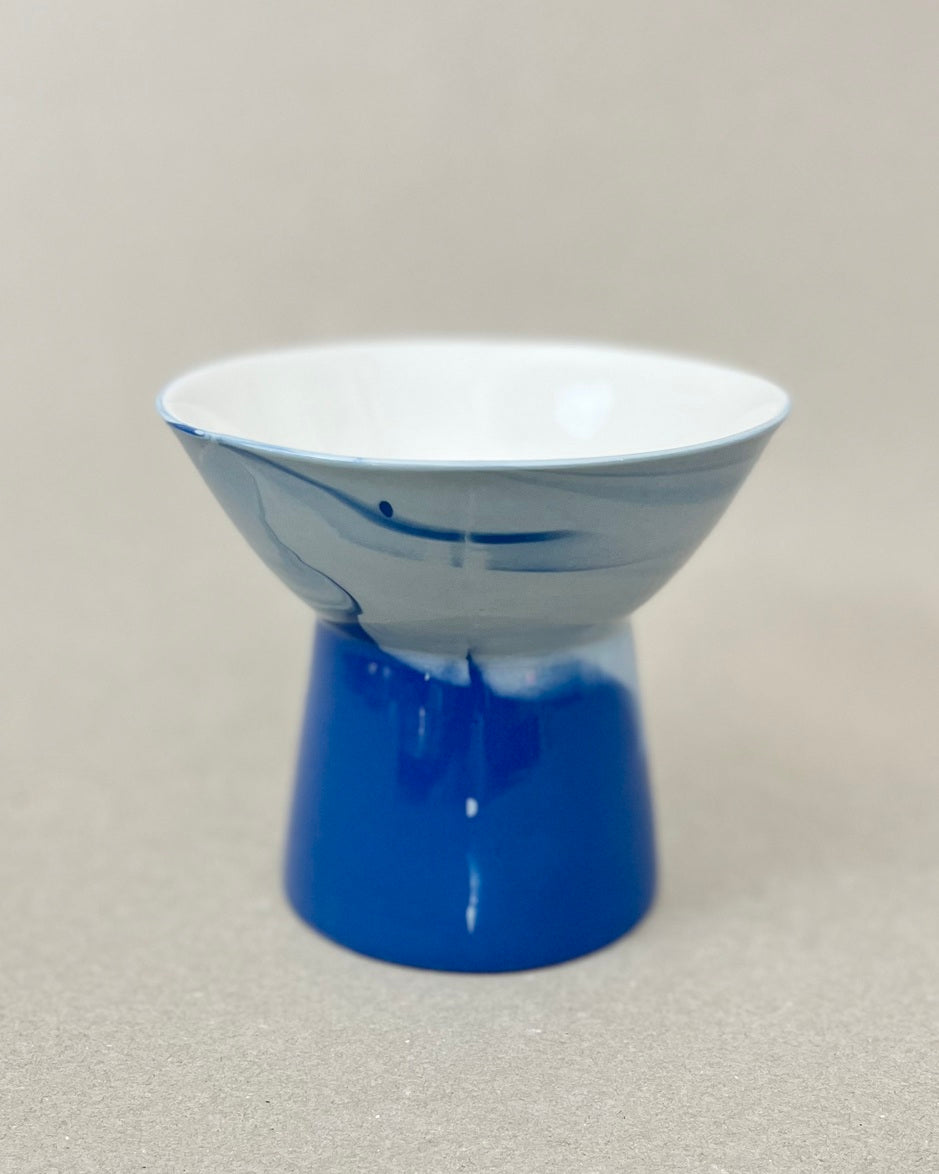 Vase coupelle en porcelaine