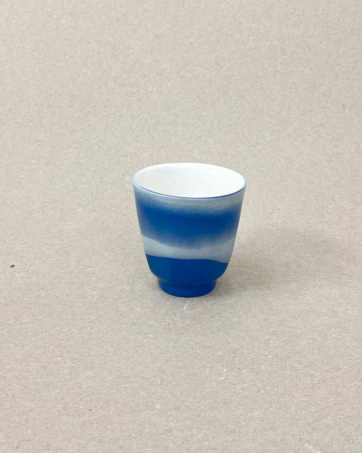 Petite tasse à café en porcelaine - "Matins éternels" - Point du jour