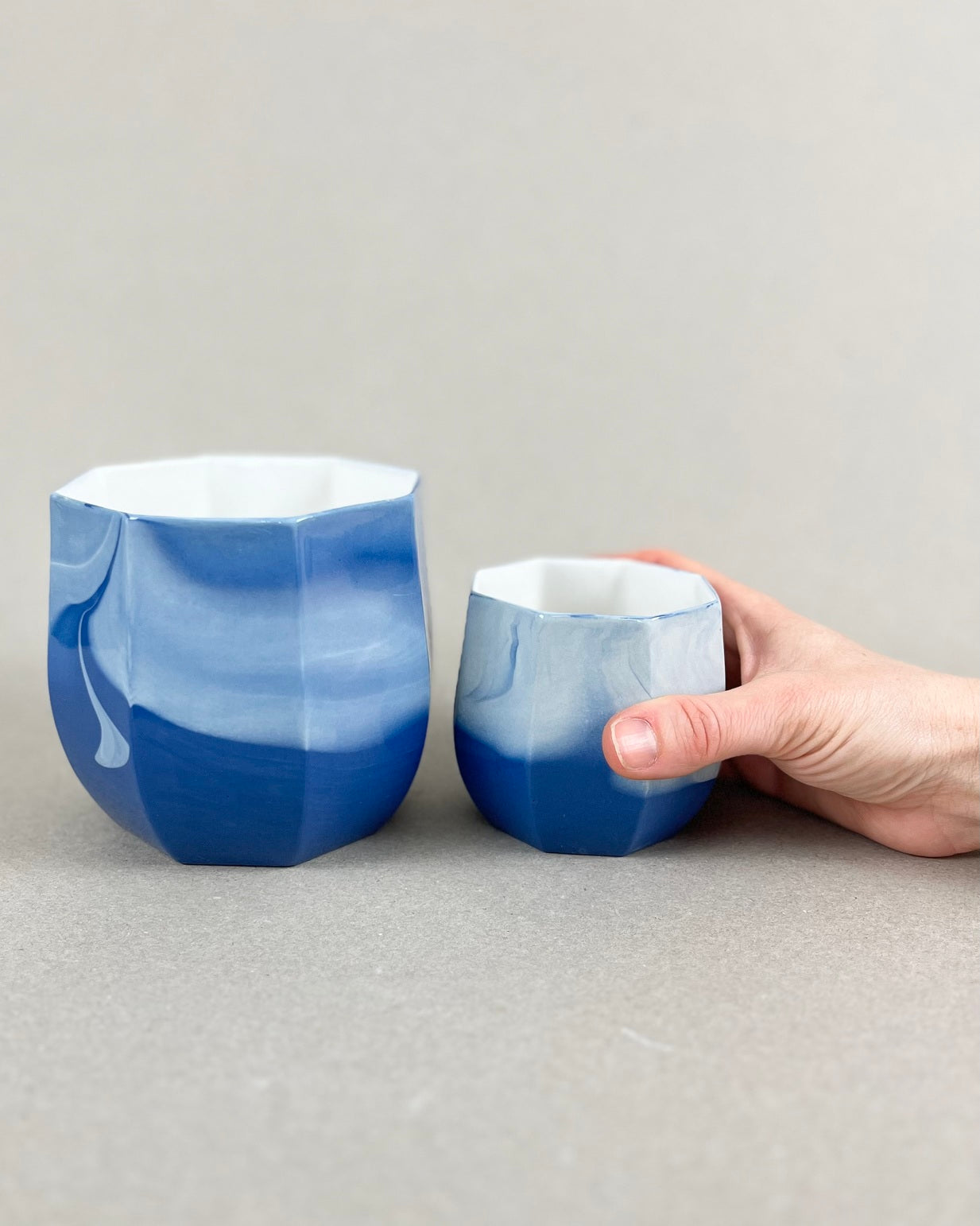 Cache-pot en porcelaine grande taille - Point du jour