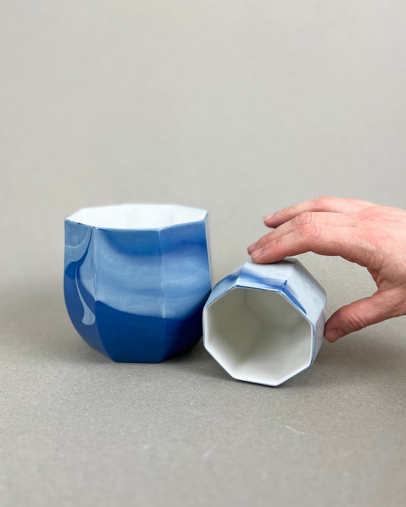Cache-pot en porcelaine grande taille - Point du jour