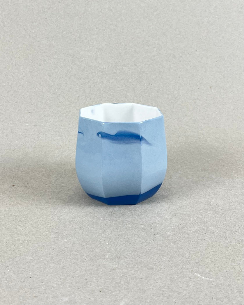 Cache-pot en porcelaine, petite taille - "Ino" - point du jour