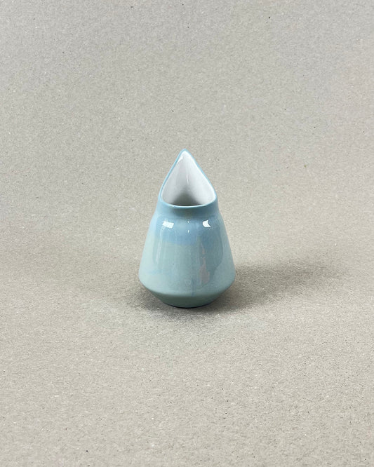 Pot à sirop en porcelaine, "Doux breuvage", vert de gris