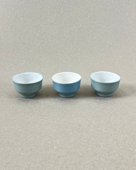 Pot à épices en porcelaine - "Doux breuvage" - Vert de gris