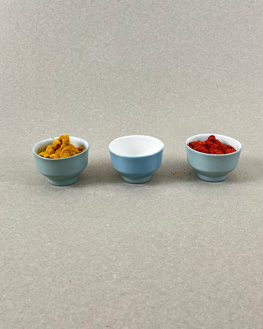 Pot à épices en porcelaine - "Doux breuvage" - Vert de gris