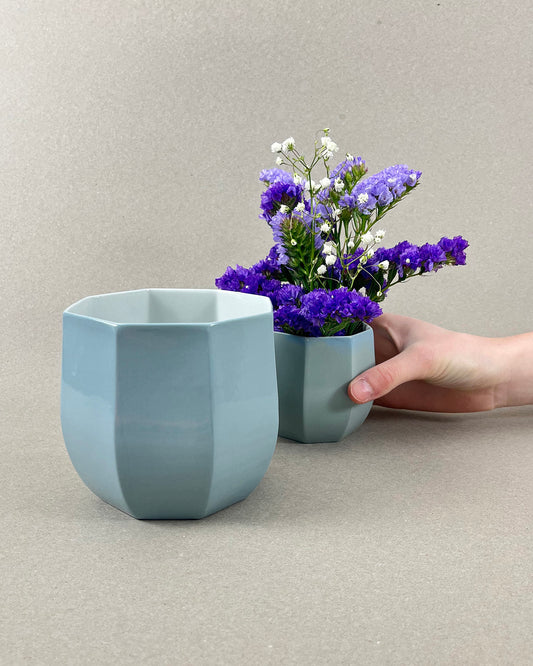 Cache-pot en porcelaine, petite taille - "Ino"