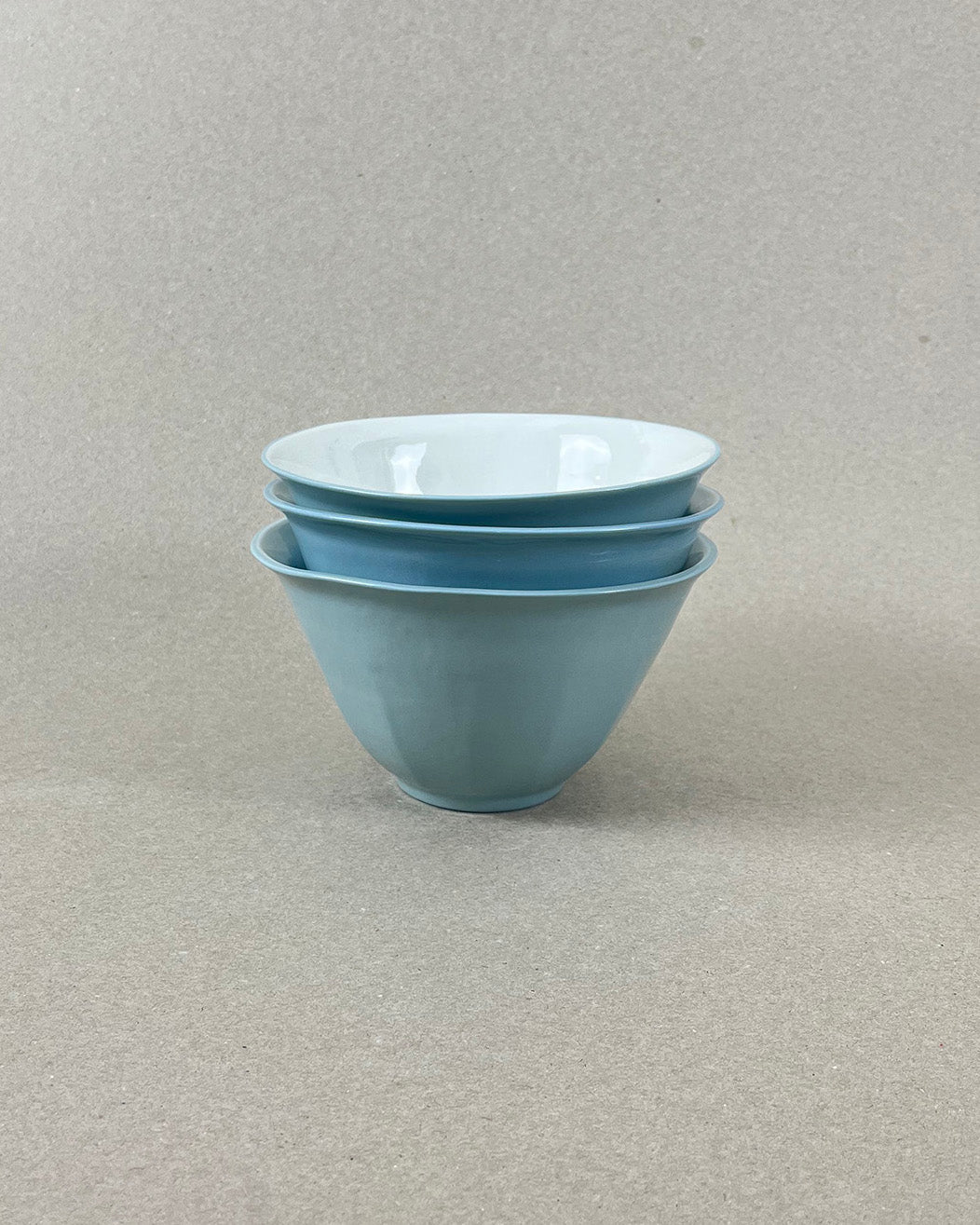 Bol à café au lait en porcelaine - "Matins éternels" - Vert de gris