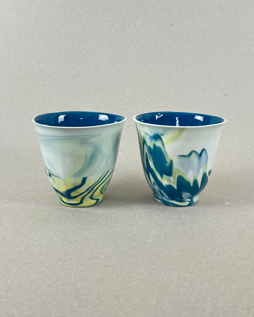 Grande tasse à thé en porcelaine - "Matins éternels" - Fontainebleau