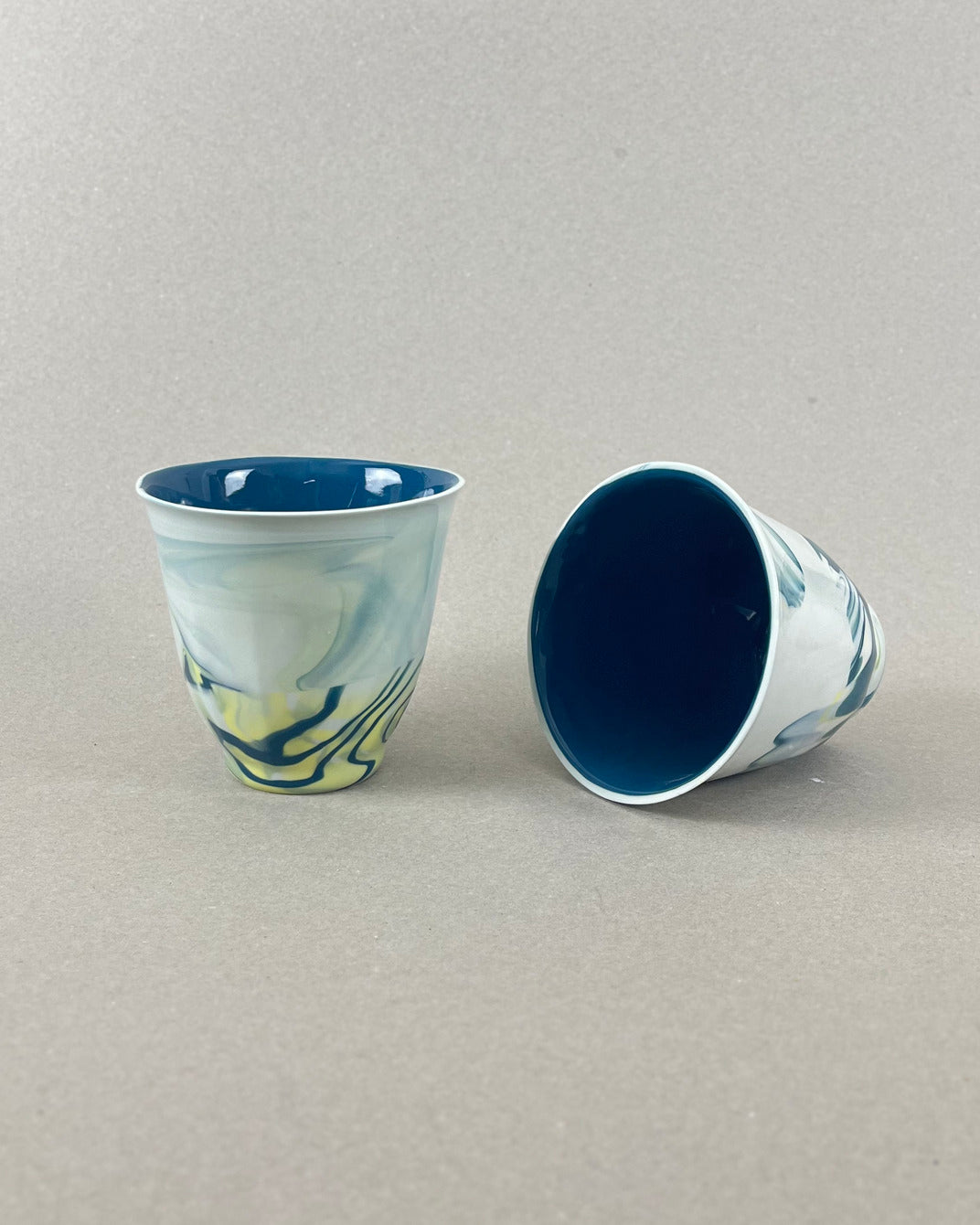 Grande tasse à thé en porcelaine - "Matins éternels" - Fontainebleau