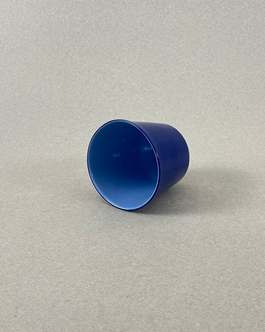 Tasse en porcelaine fait à la main - "Doux breuvage" - Bleu de Sèvres clair et foncé