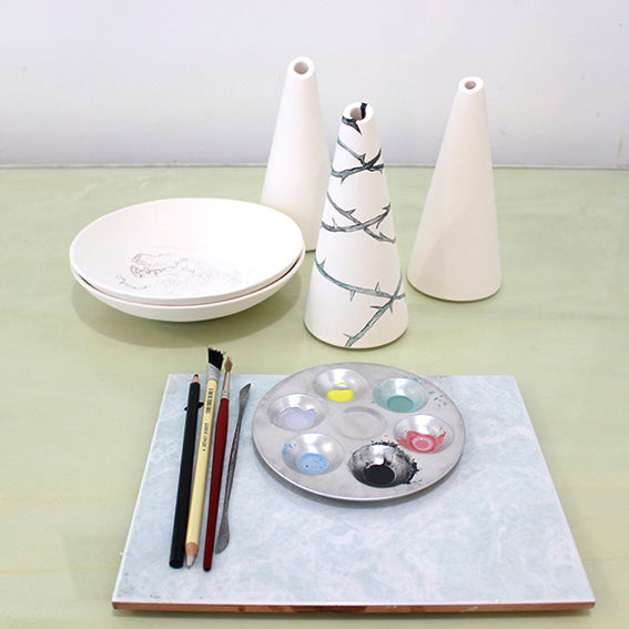 Décor sur dégourdi de porcelaine (2h30)
