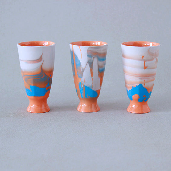 Mazagran en porcelaine fait à la main