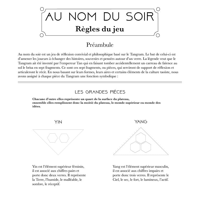 Plateau de verres à liqueur en porcelaine et chêne massif, jeu de société fait à la main - "Au nom du soir"