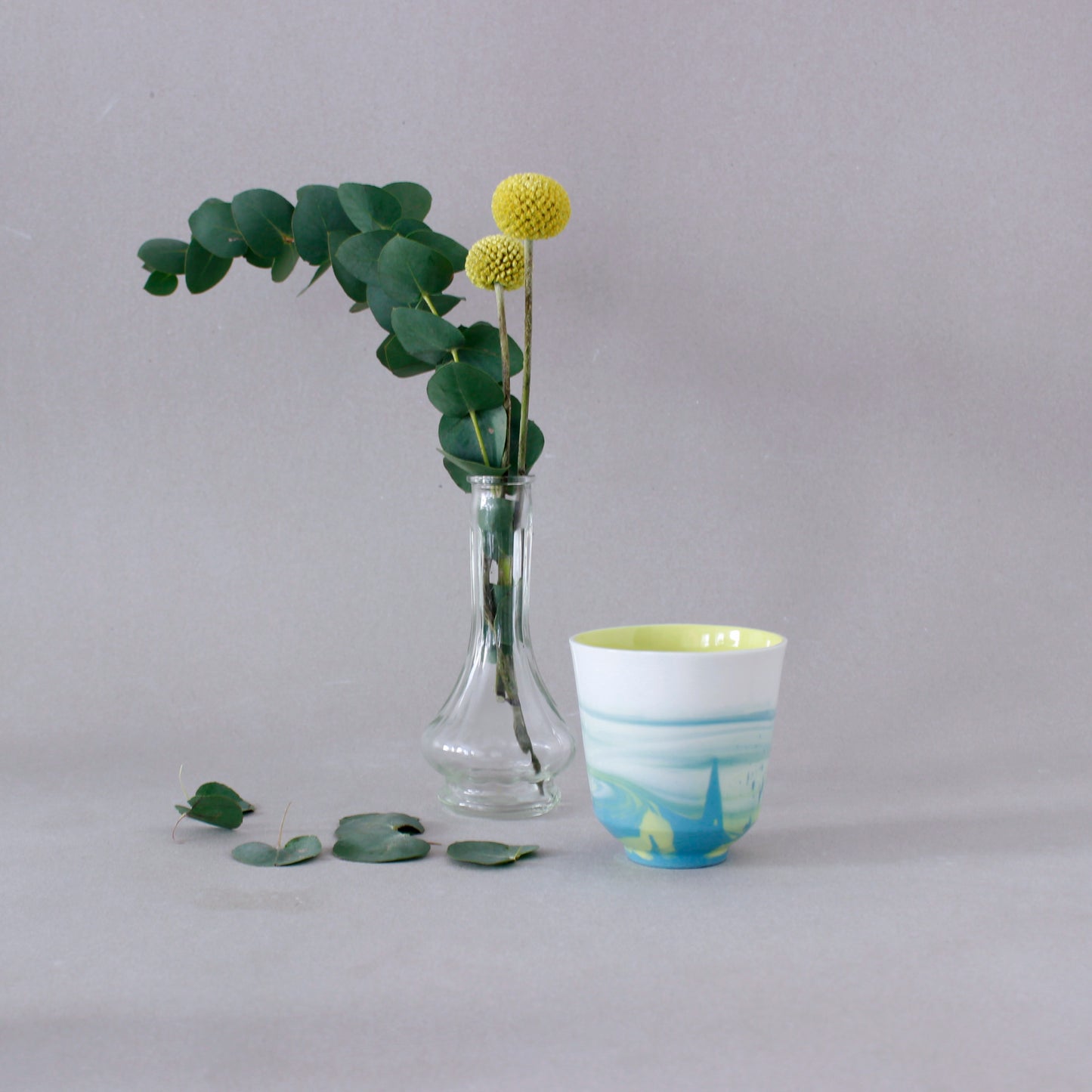 Verre à eau en porcelaine fait à la main - "Doux breuvage"