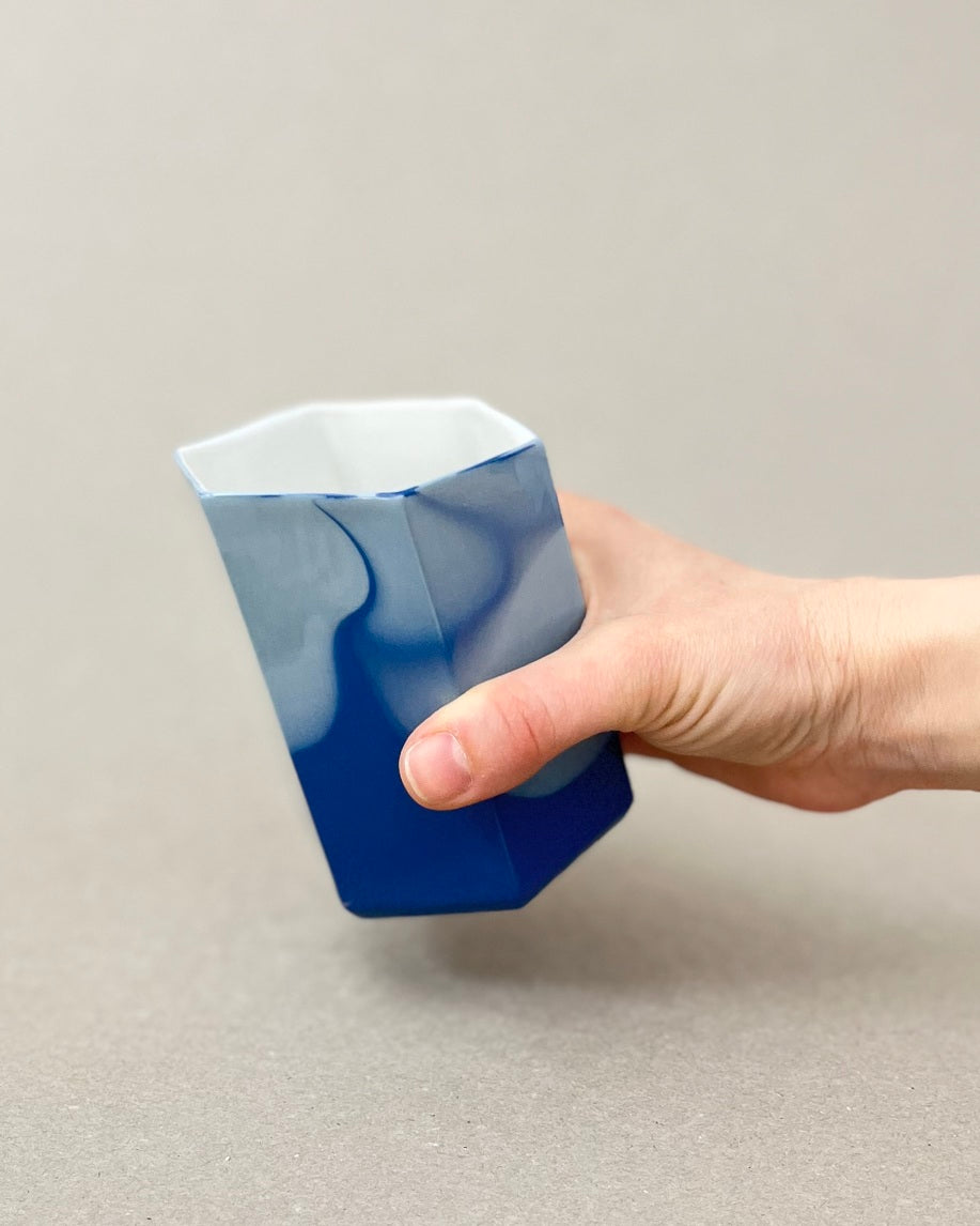 Pot à brosse-à-dent en porcelaine - "Histoire d'eau" - Point du jour