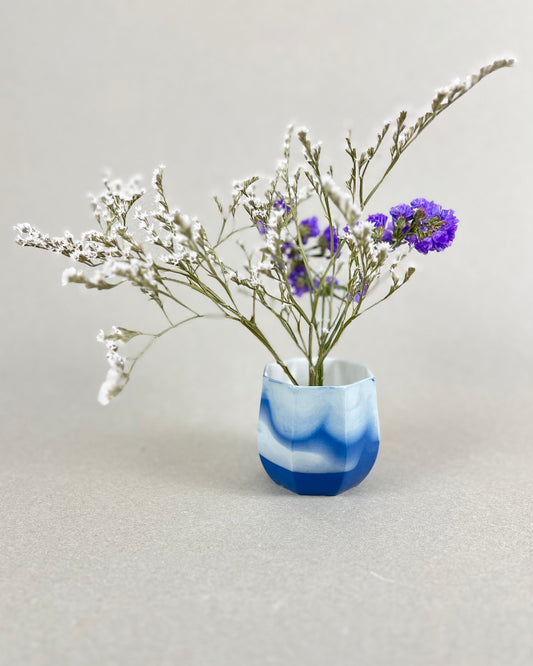 Cache-pot en porcelaine, petite taille - "Ino" - point du jour