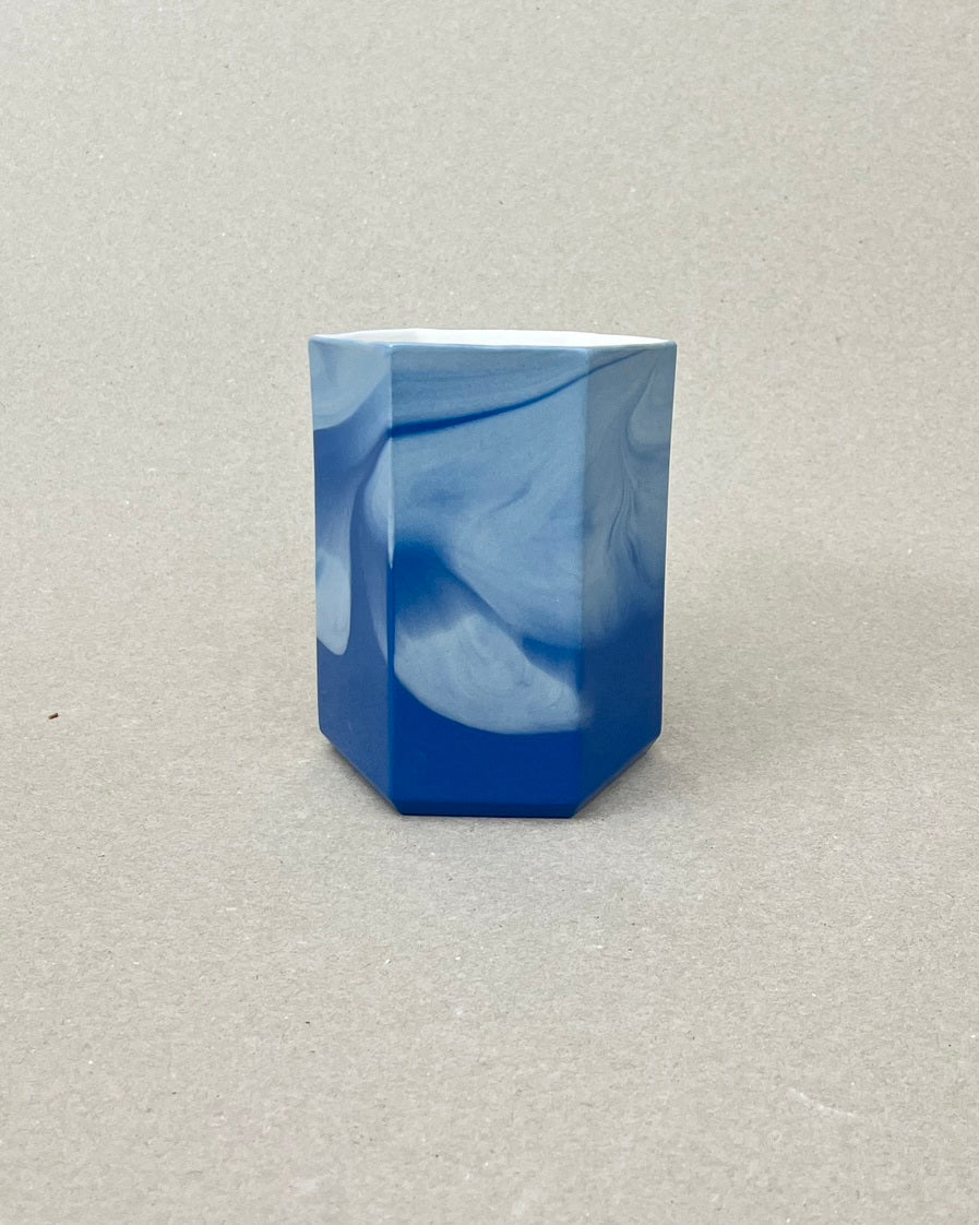 Pot à brosse-à-dent en porcelaine - "Histoire d'eau" - Point du jour