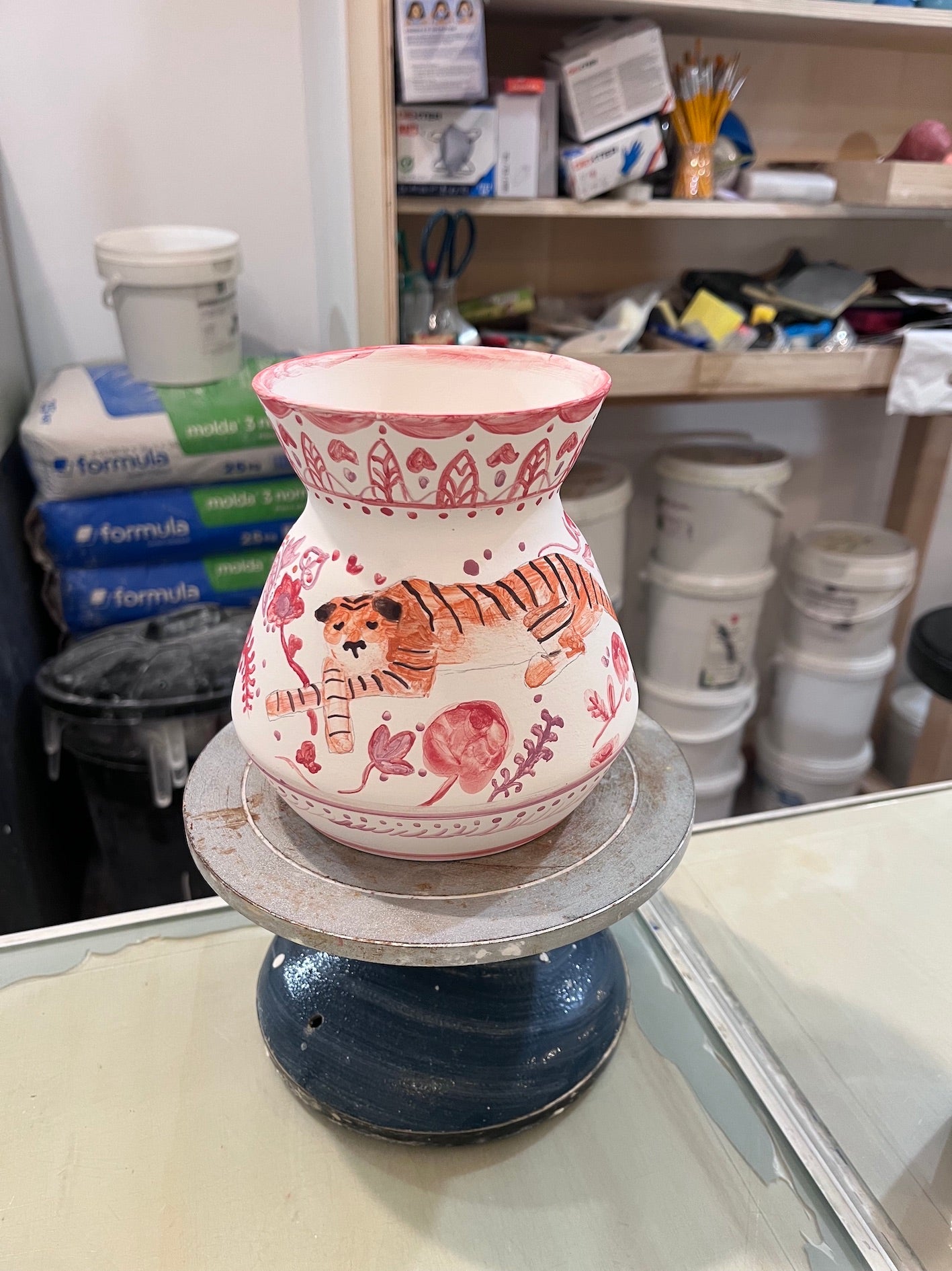 Peinture sur dégourdi de porcelaine (2h)