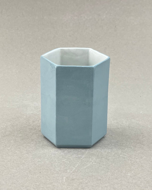 Pot à brosse-à-dent en porcelaine - "Histoire d'eau" - Tadoussac