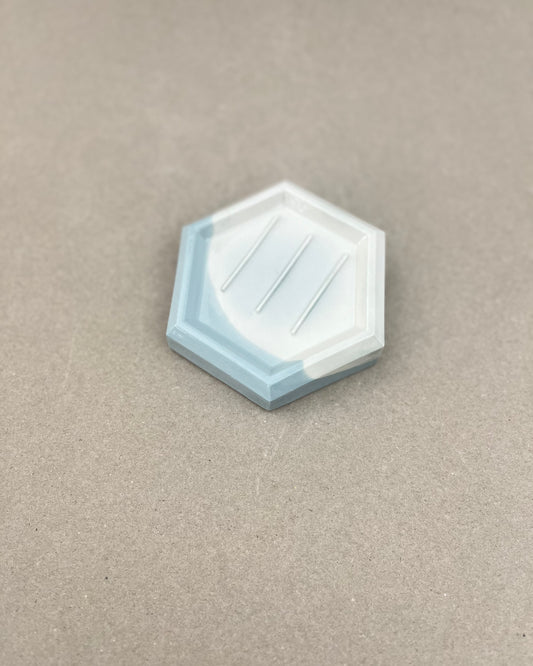 Porte-savon en porcelaine fait à la main - "Histoires d'Eau » - Tadoussac