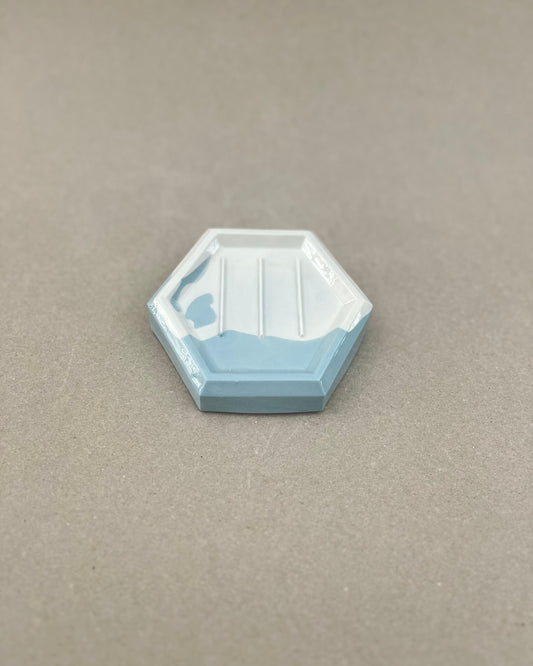 Porte-savon en porcelaine fait à la main - "Histoires d'Eau » - Tadoussac