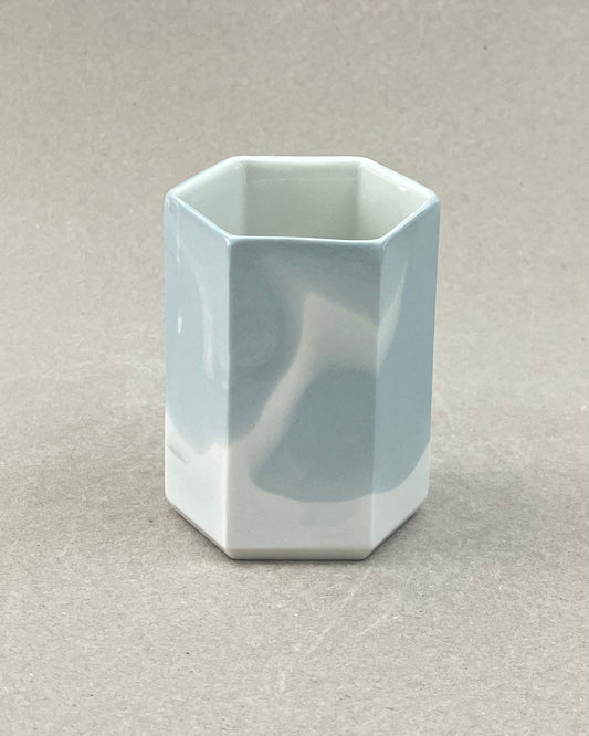 Pot à brosse-à-dent en porcelaine - "Histoire d'eau" - Tadoussac