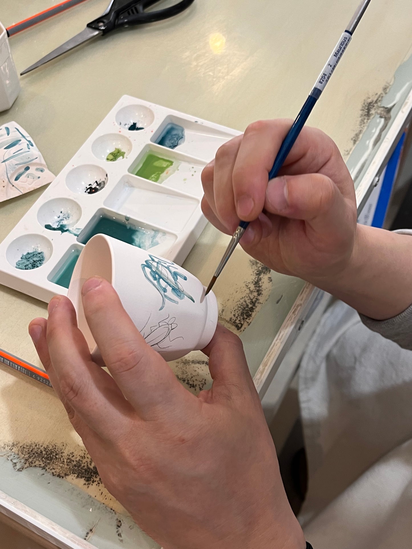 Peinture sur dégourdi de porcelaine (2h)