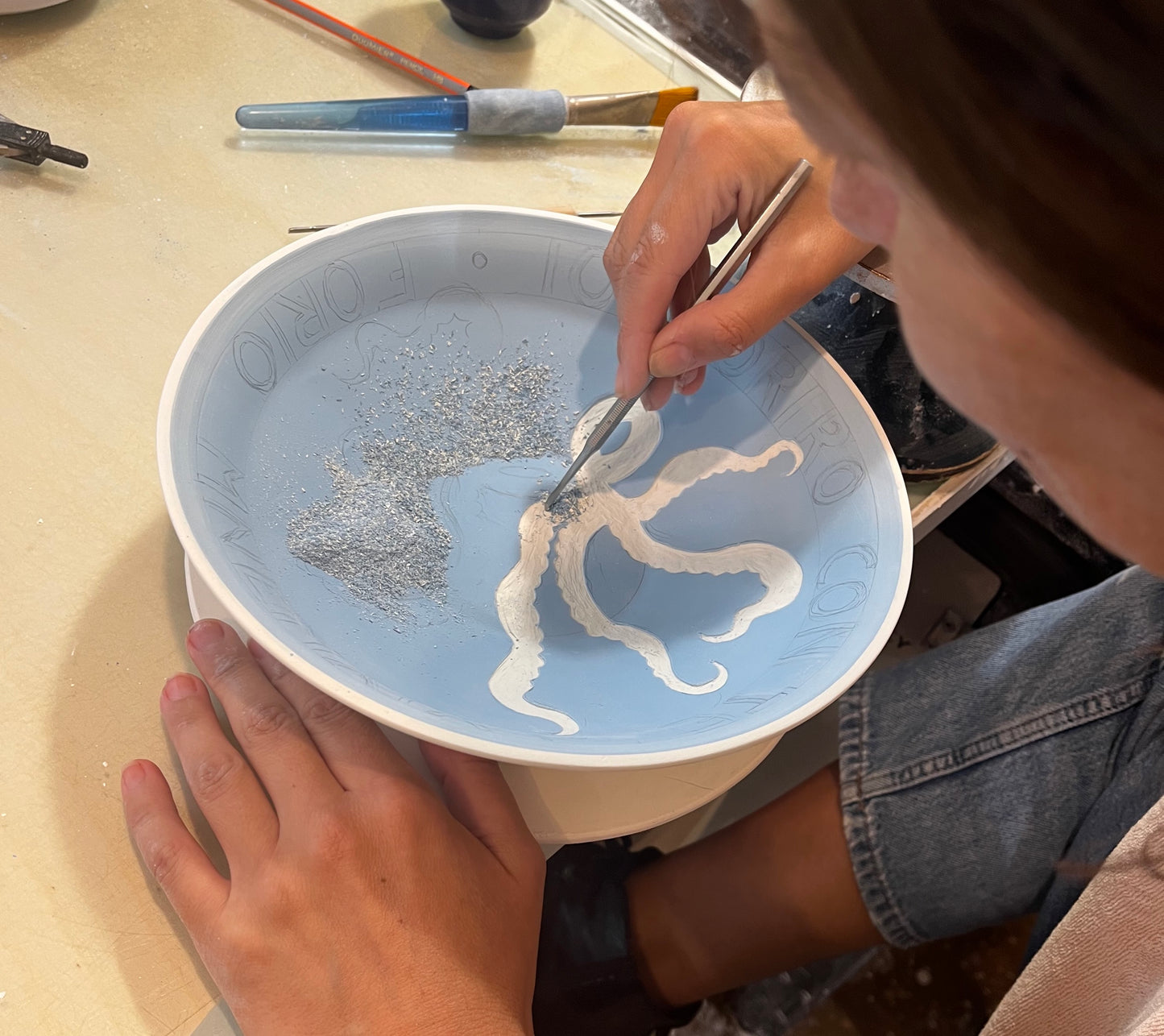 Atelier sgraffito - décorez votre coupelle en porcelaine (1h45)